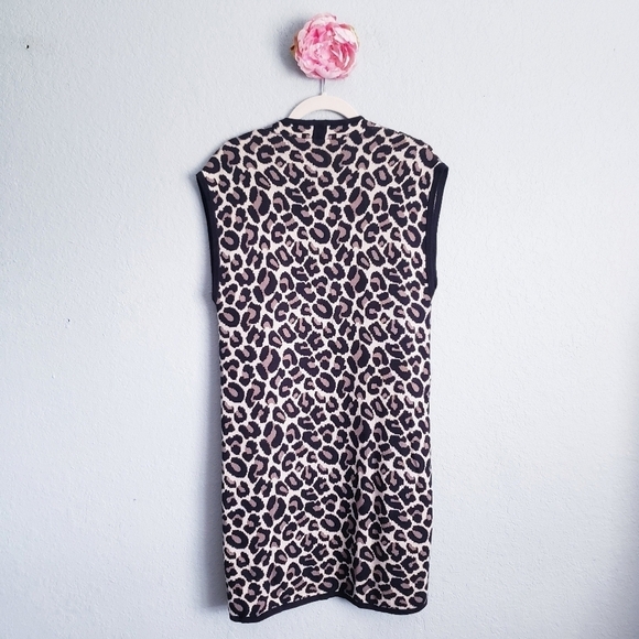 Chicos Maggie Jacquard Leopard Print Vest - Picture 8 of 8